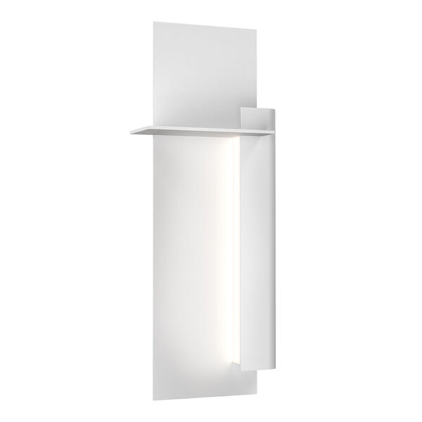 Backgate Textured White 20-Inch Right LED Sconce, image 1
