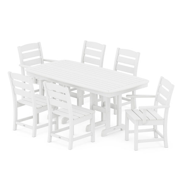 Lakeside White Dining Set, 7-Piece, image 1