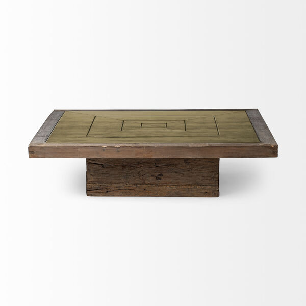 Kandinsky Brown Square Solid Wood Coffee Table, image 2