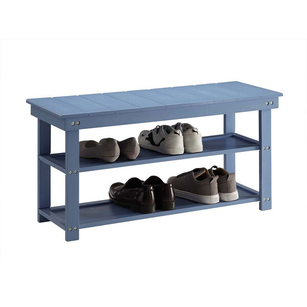 Oxford Blue Utility Mudroom Bench, image 2