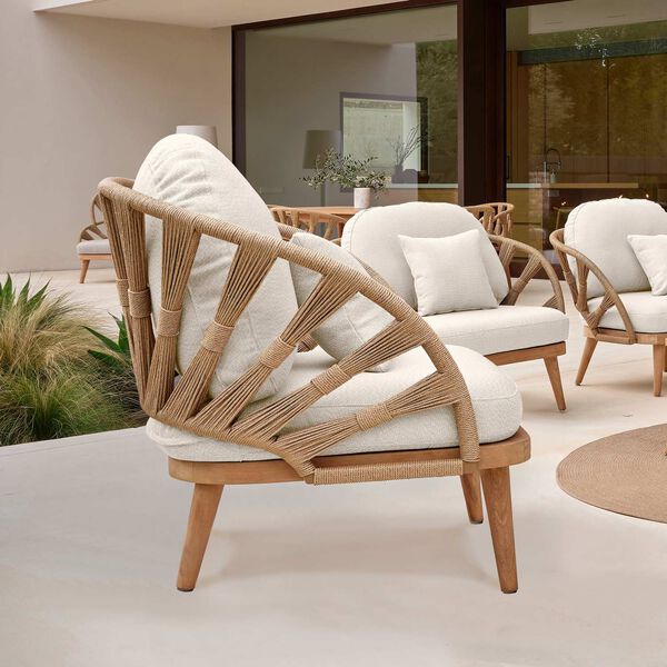 Krabi Canvas Armchair with Sunbrella Cushion, image 2