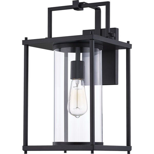 Garrett Matte Black 17-Inch One-Light Outdoor Lantern with Clear Glass, image 6
