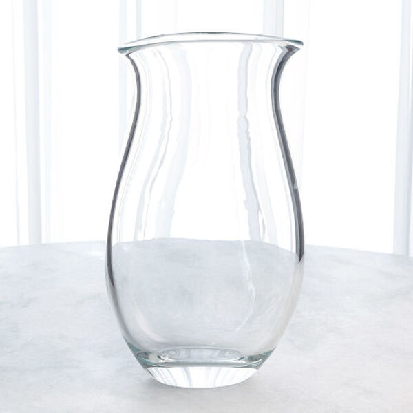 Clear Polish Art Glass Giant Vase, image 1