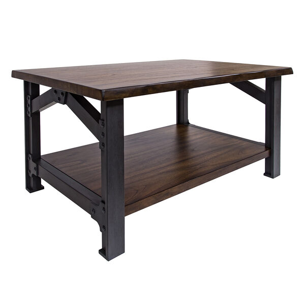 Bethel Park Graphite Grey and Brown Coffee Table, image 3