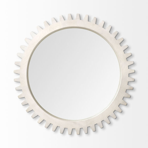 Sterling III White Round Wall Mirror, image 2