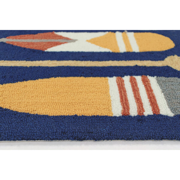 Liora Manne Frontporch Navy 30 x 48 Inches Paddles Indoor/Outdoor Rug, image 4