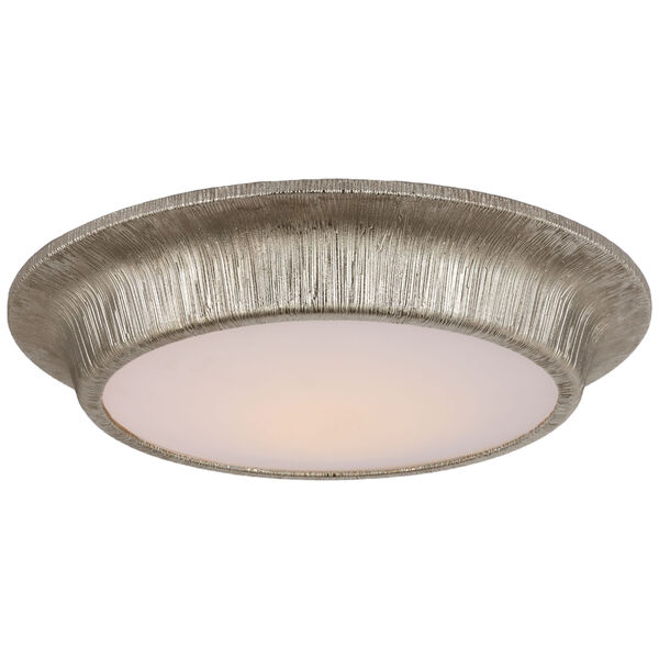 Utopia Large Flush Mount in Polished Nickel with Soft White Glass by Kelly Wearstler, image 1