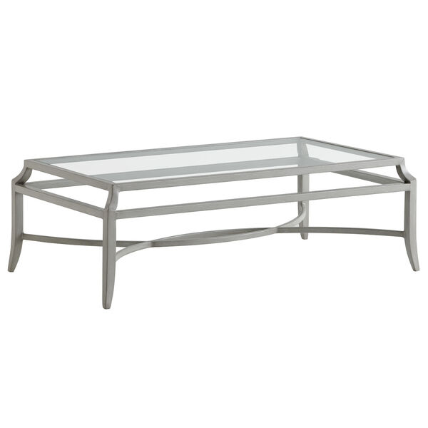 Silver Sands Soft Gray Rectangular Cocktail Table, image 1