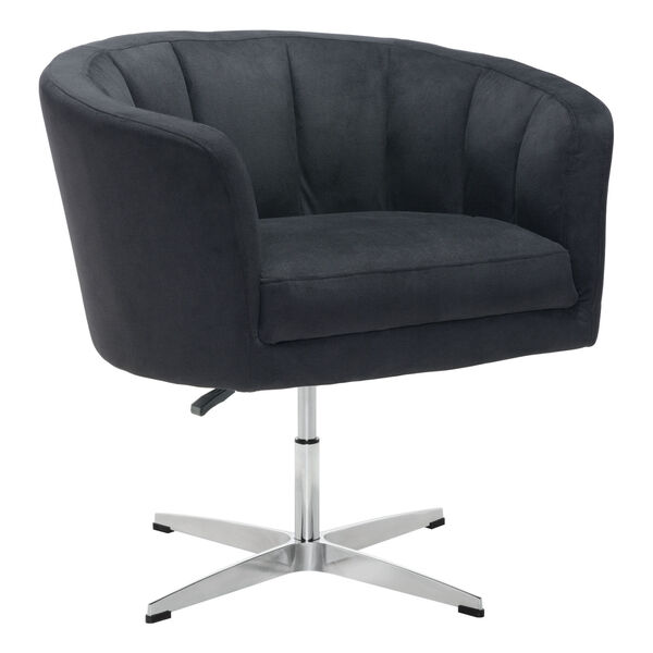 Wilshire Black and Silver Occasional Chair, image 1