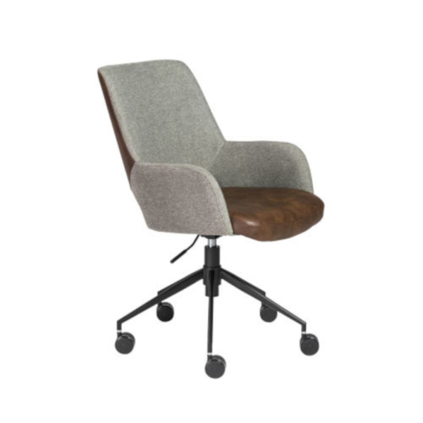 Emerson Gray Leatherette Tilt Office Chair, image 2