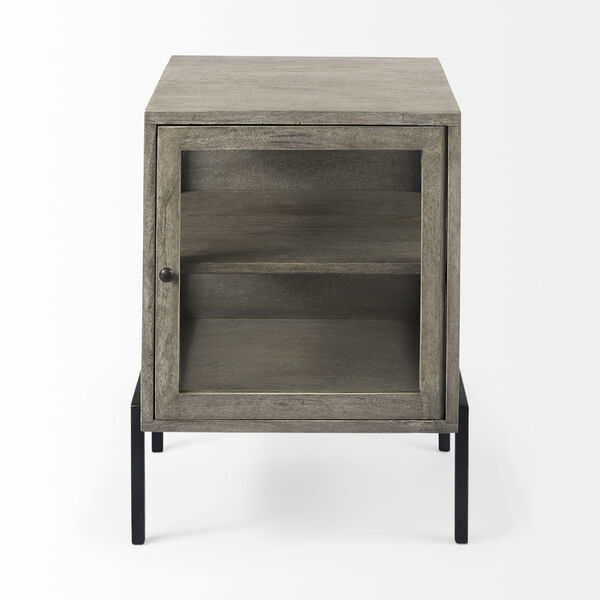 Arelius Gray and Black End Table, image 2