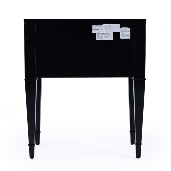 Kai Black Licorice End Table with Two-Drawer, image 5