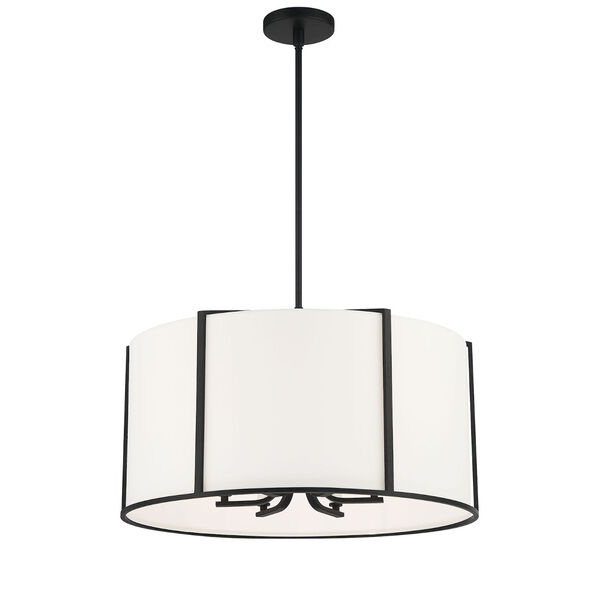 Carlyn Black and White Six-Light Pendant, image 3