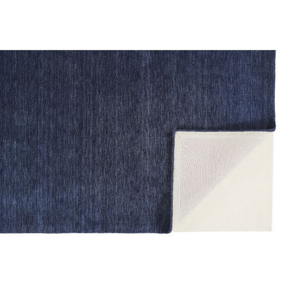 Luna Hand Woven Marled Wool Blue Area Rug, image 4