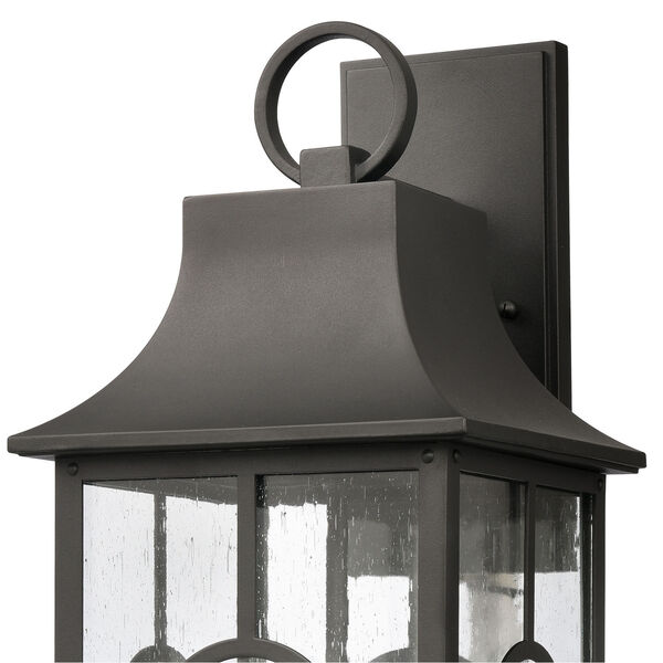 Triumph Textured Black Three-Light Outdoor Wall Sconce, image 5