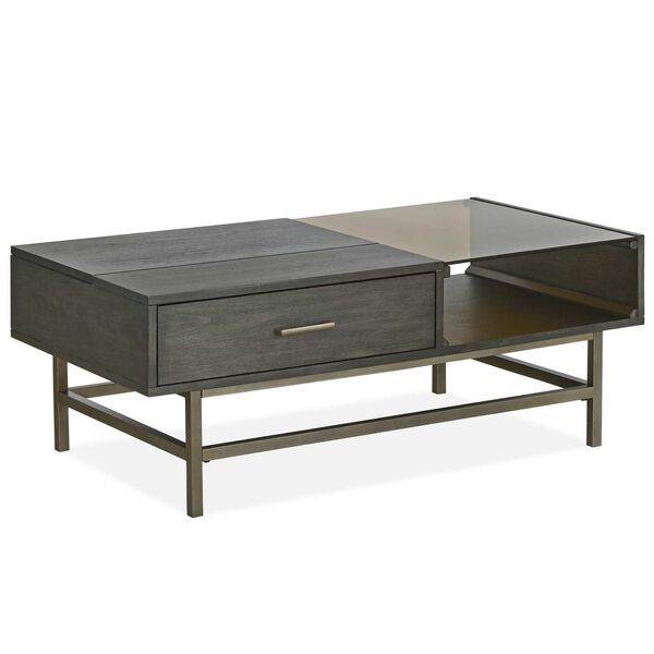 Fulton Smoke Anthracite Lift Top Cocktail Table, image 2