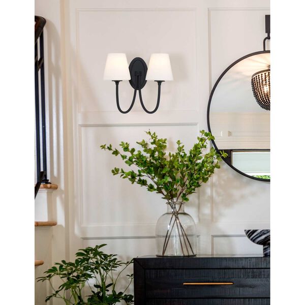 Juno Black Forged Two-Light Wall Sconce, image 4