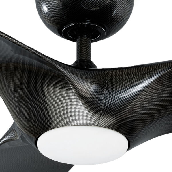Morpheus III Carbon Fiber 60-Inch 2700K LED Downrod Ceiling Fans, image 4