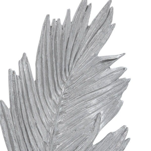 Sparrow Silver 14-Inch Feather Wall Decor, image 3