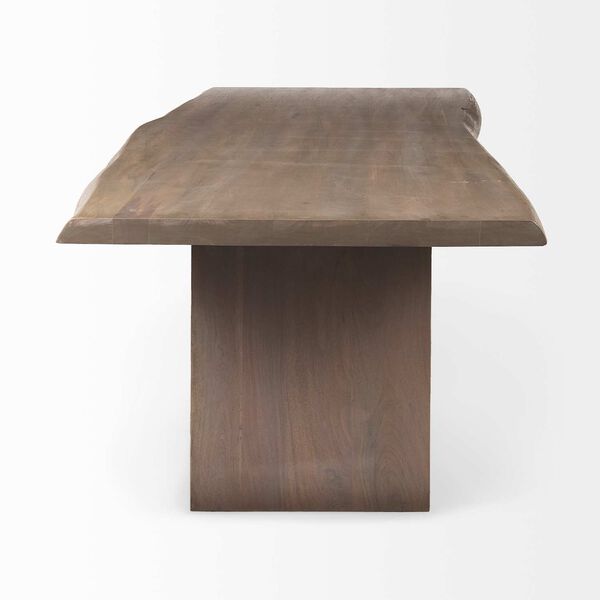 Konstantin Medium Brown Live Edge Rectangular Dining Table, image 4