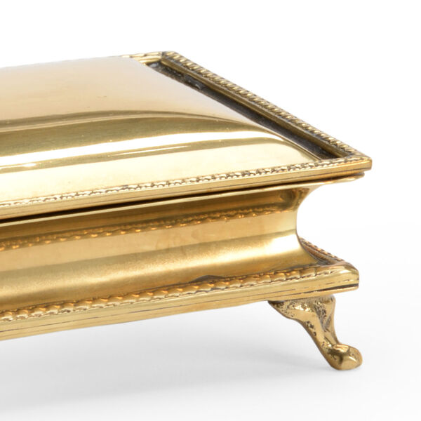 Polished Brass Five-Inch Decorative Box, image 2