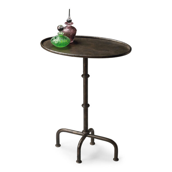 Kira Metal Pedestal Table, image 1