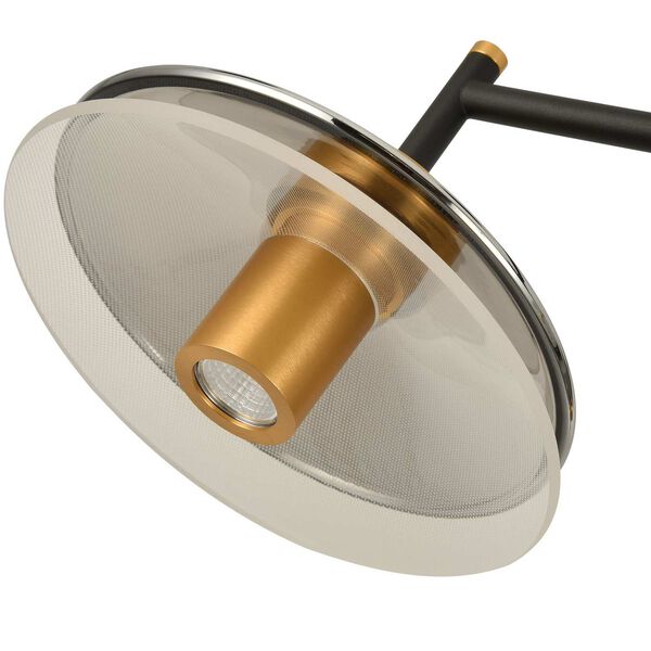 Verona Black Adjustable Five-Light Integrated LED Chandelier, image 4