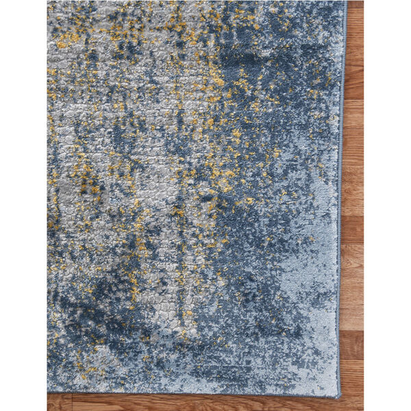 Cairo Gold Blue Gray Rectangular: 7 Ft. 10 In. x 10 Ft. 10 In. Rug, image 6