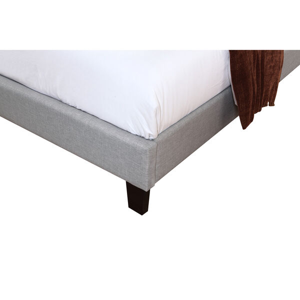 Whittier Full Light Gray Full Upholstered Bed, image 5