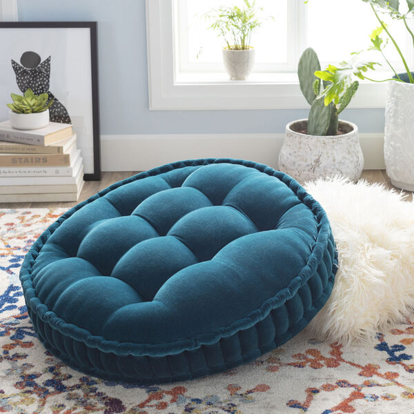 Bauble Teal 24-Inch Pillow Cover, image 2