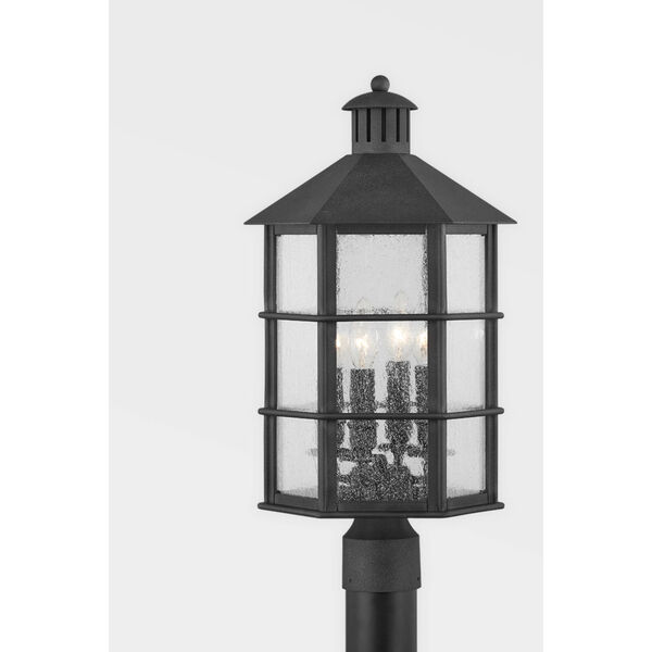 Lake County French Iron Four-Light Outdoor Post Mount, image 2