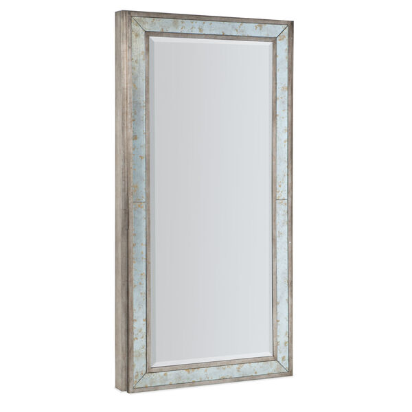 Melange McAlister Silver Floor Mirror with Jewelry Storage, image 2