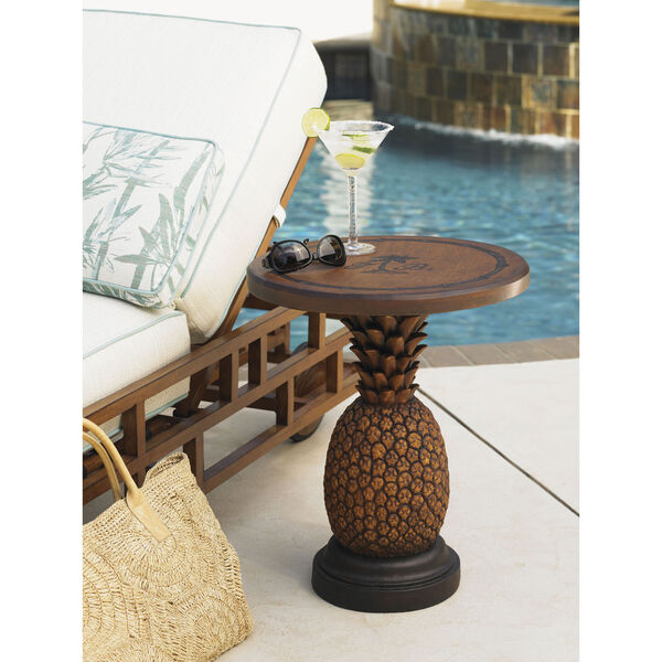 Alfresco Living Brown Pineapple End Table, image 2