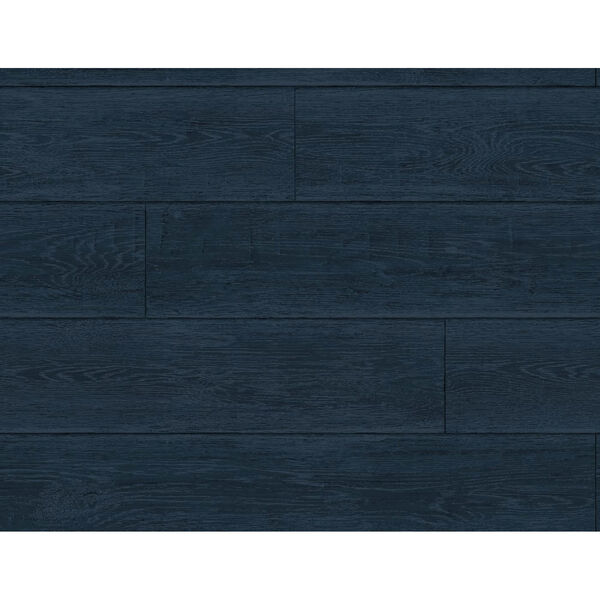 Lillian August Luxe Haven Navy Blue Rustic Shiplap Peel and Stick Wallpaper, image 2