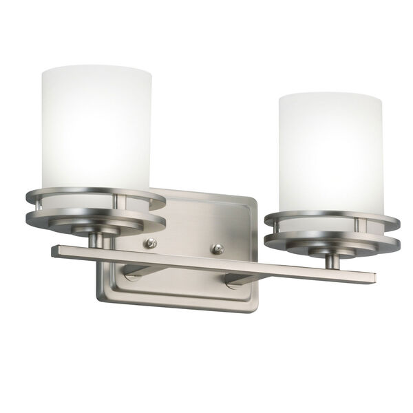 Hendrik Brushed Nickel Two-Light Wall Sconce, image 1
