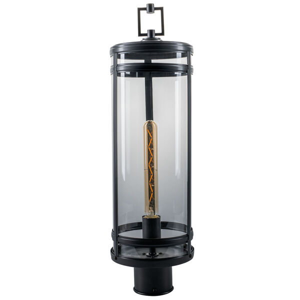 New Yorker Acid Dipped Black One-Light Outdoor Post Mount, image 2