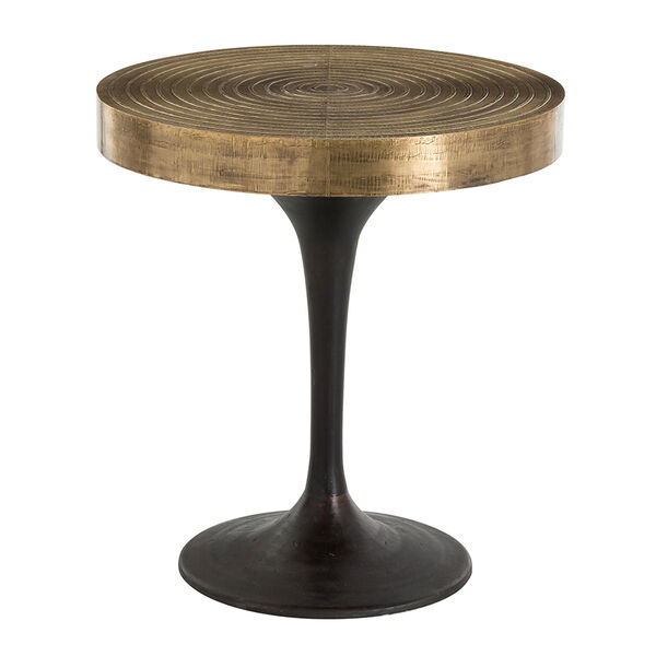 Daryl Antique Brass Side Table, image 6