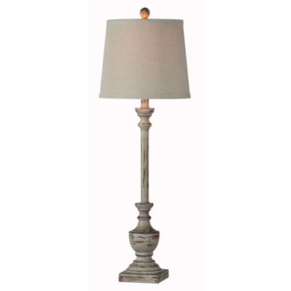 Hazel Distressed Brown One-Light Buffet Lamp Set of Two, image 1