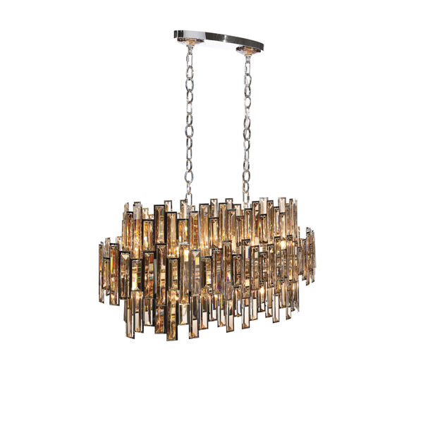 Vienna Chrome 16-Light Chandelier with Champagne Crystal, image 1