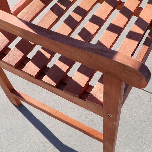Malibu Outdoor 7-piece Wood Patio Dining Set with Curvy Leg Table, image 6