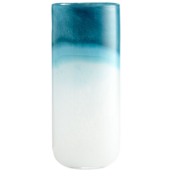 Blue and White Large Turquoise Cloud Vase, image 1