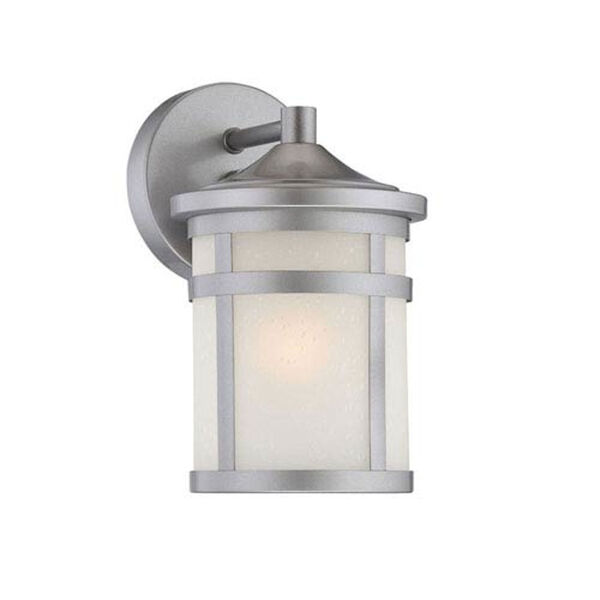 Austin Brushed Silver One-Light Outdoor Wall Mount, image 1