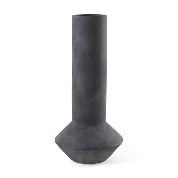 Esme Dark Gray Ceramic Vase, image 1