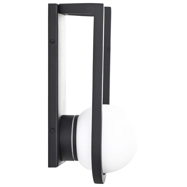 Cradle Matte Black Six-Inch LED Outdoor Wall Mount, image 2