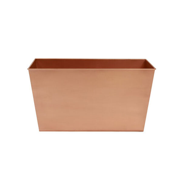 Copper Plated 22-Inch Flower Box, image 1