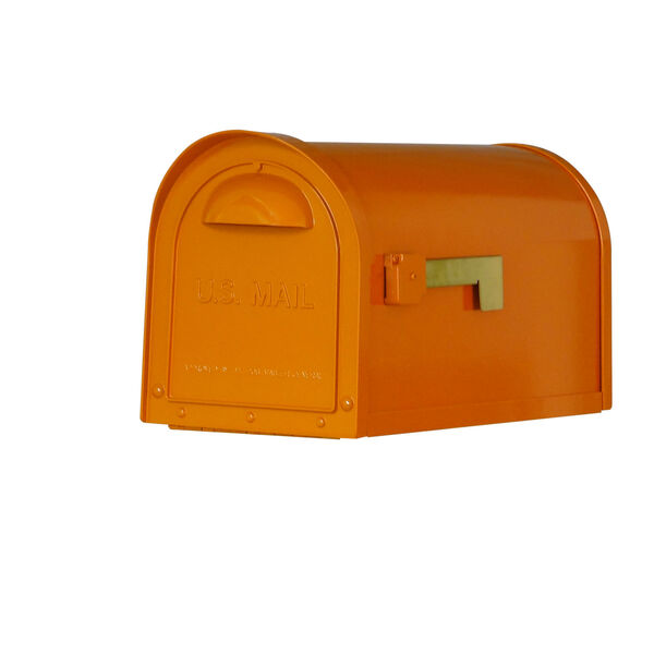 Dylan Orange Curbside Mailbox, image 1