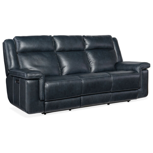Montel Dark Blue Lay Flat Power Sofa with Power Headrest and Lumbar, image 1