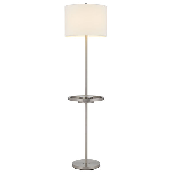 Crofton Brushed Steel One-Light Floor Lamp, image 6