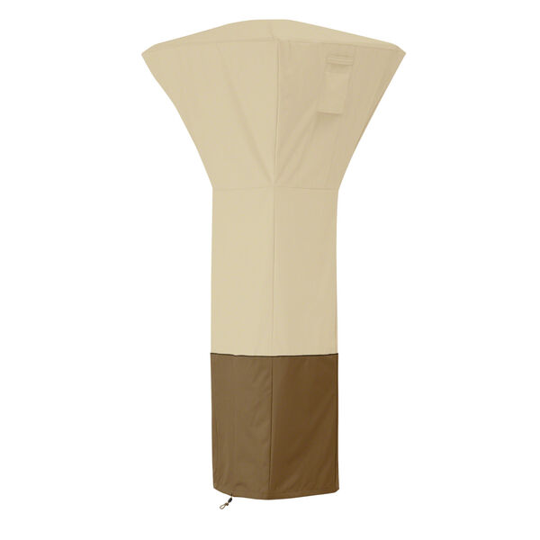 Ash Beige and Brown Stand-Up Patio Heater Cover, image 1