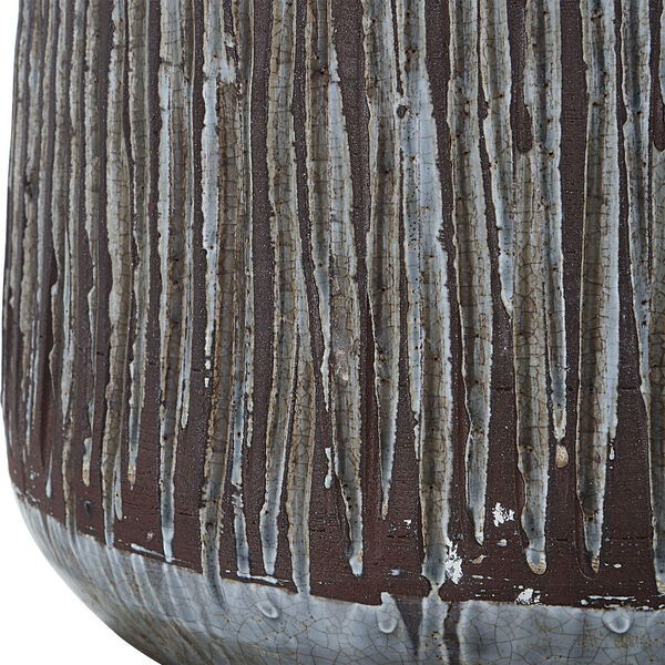 Neolithic Blue Gray and Rust Brown One-Light Table Lamp, image 4